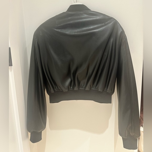 The Frankie Shop Bomber Leather Jacket - Picture 4 of 16